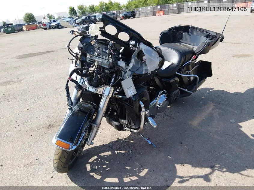 2014 Harley-Davidson Flhtk Electra Glide Ultra Ltd VIN: 1HD1KEL12EB647106 Lot: 45266873