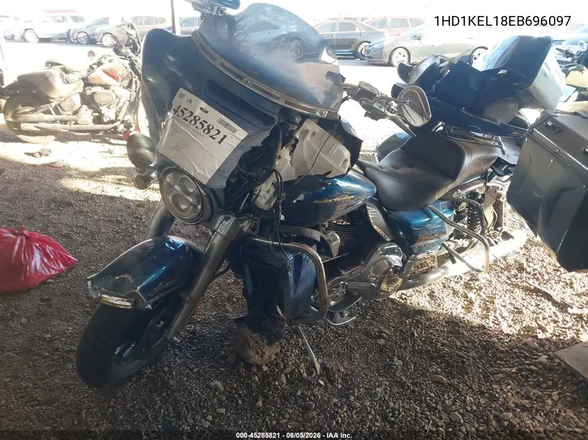 2014 Harley-Davidson Flhtk Electra Glide Ultra Ltd VIN: 1HD1KEL18EB696097 Lot: 45285821