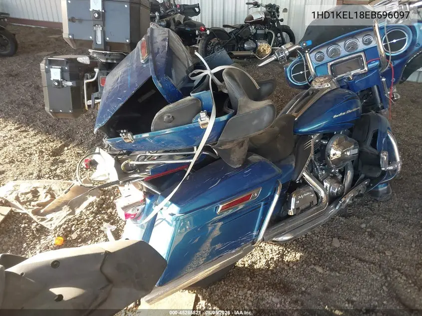 2014 Harley-Davidson Flhtk Electra Glide Ultra Ltd VIN: 1HD1KEL18EB696097 Lot: 45285821