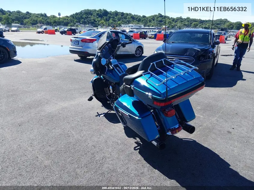 2014 Harley-Davidson Flhtk Electra Glide Ultra Ltd VIN: 1HD1KEL11EB656332 Lot: 45341832