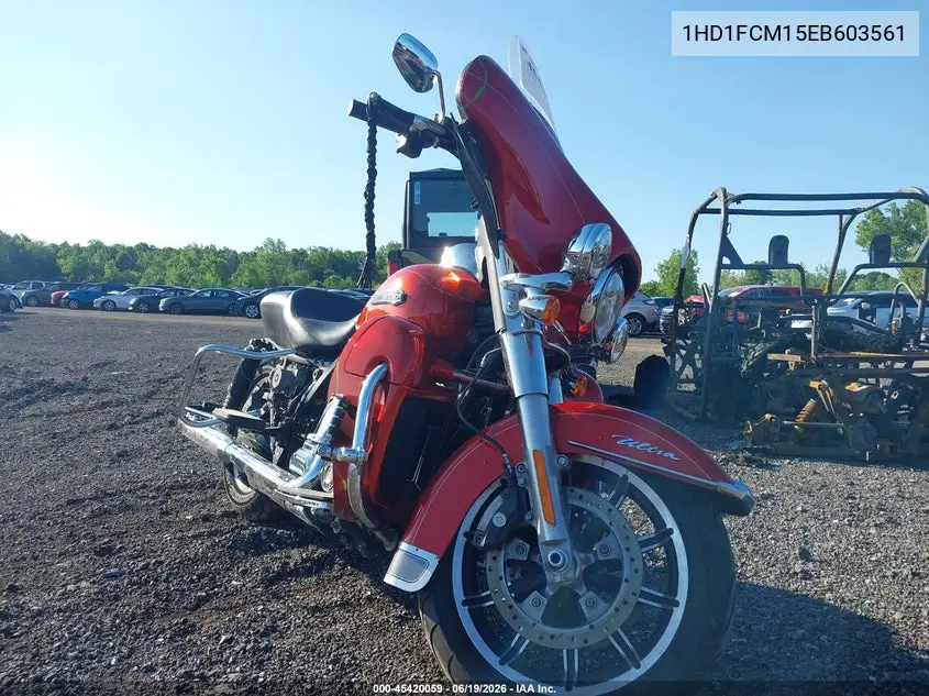 2014 Harley-Davidson Flhtcu Ultra Classic Electra Gld VIN: 1HD1FCM15EB603561 Lot: 45420059