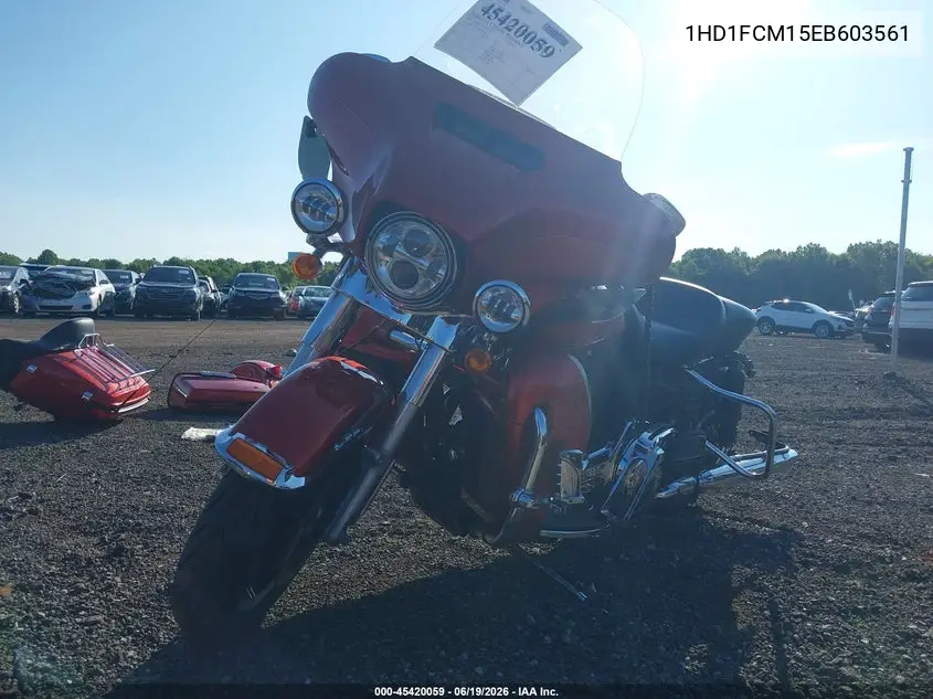 2014 Harley-Davidson Flhtcu Ultra Classic Electra Gld VIN: 1HD1FCM15EB603561 Lot: 45420059
