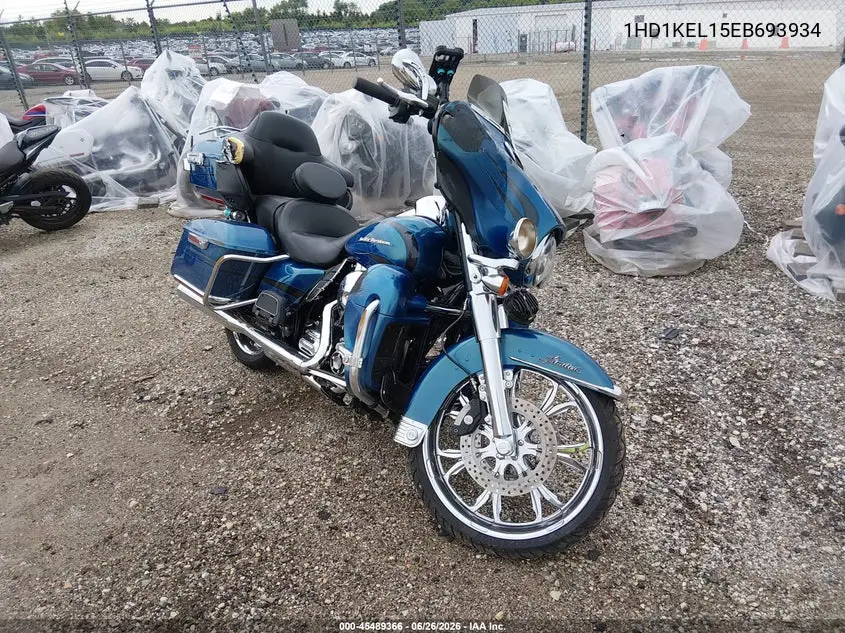 2014 Harley-Davidson Flhtk Electra Glide Ultra Ltd VIN: 1HD1KEL15EB693934 Lot: 45489366