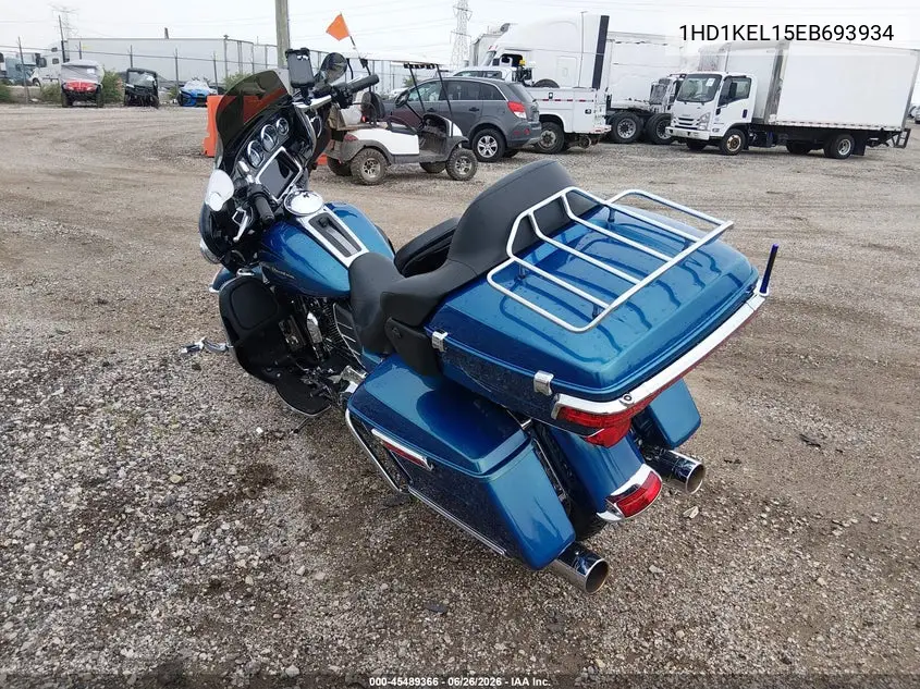 2014 Harley-Davidson Flhtk Electra Glide Ultra Ltd VIN: 1HD1KEL15EB693934 Lot: 45489366