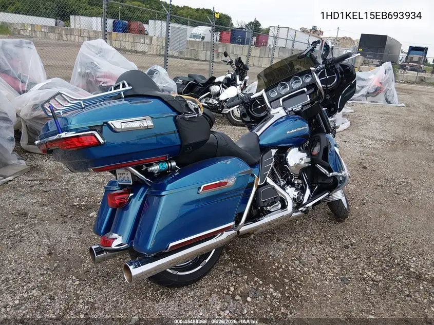 2014 Harley-Davidson Flhtk Electra Glide Ultra Ltd VIN: 1HD1KEL15EB693934 Lot: 45489366