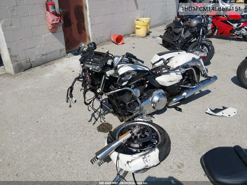 2014 Harley-Davidson Flhtcu Ultra Classic Electra Gld VIN: 1HD1FCM14EB677151 Lot: 45492037