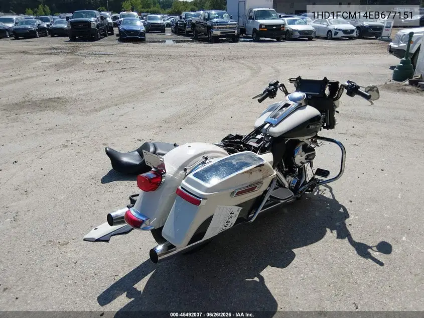 2014 Harley-Davidson Flhtcu Ultra Classic Electra Gld VIN: 1HD1FCM14EB677151 Lot: 45492037