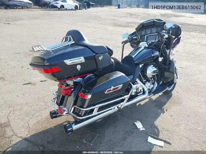 2014 Harley-Davidson Flhtcu Ultra Classic Electra Gld VIN: 1HD1FCM13EB615062 Lot: 45495433