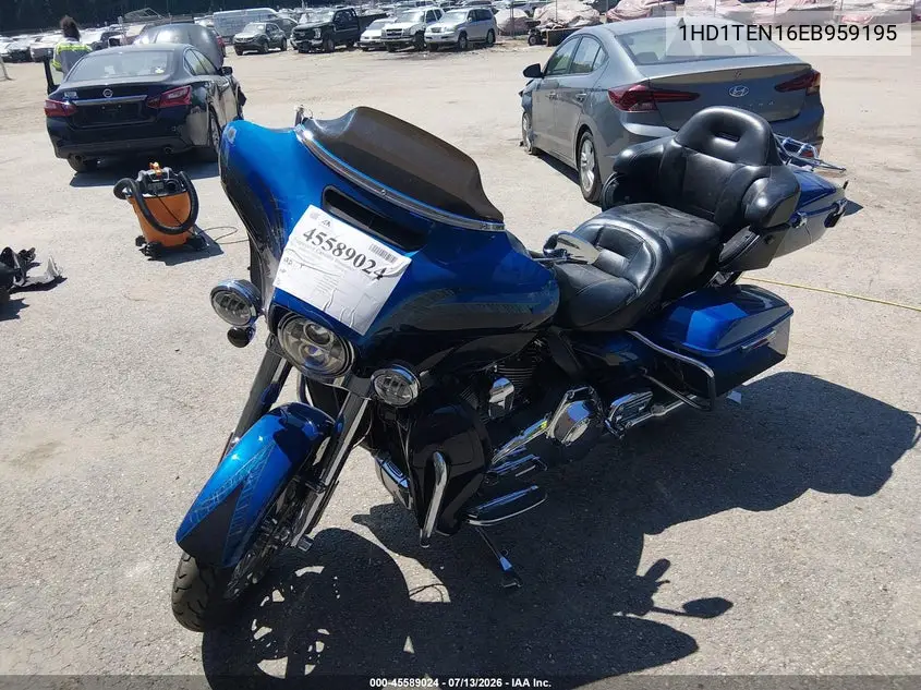 2014 Harley-Davidson Flhtkse Cvo Limited VIN: 1HD1TEN16EB959195 Lot: 45589024