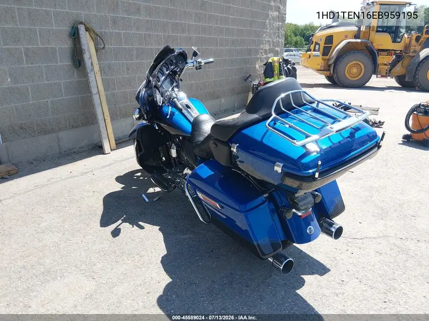 2014 Harley-Davidson Flhtkse Cvo Limited VIN: 1HD1TEN16EB959195 Lot: 45589024