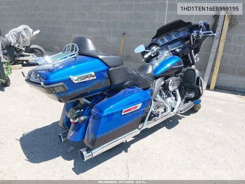 2014 Harley-Davidson Flhtkse Cvo Limited VIN: 1HD1TEN16EB959195 Lot: 45589024