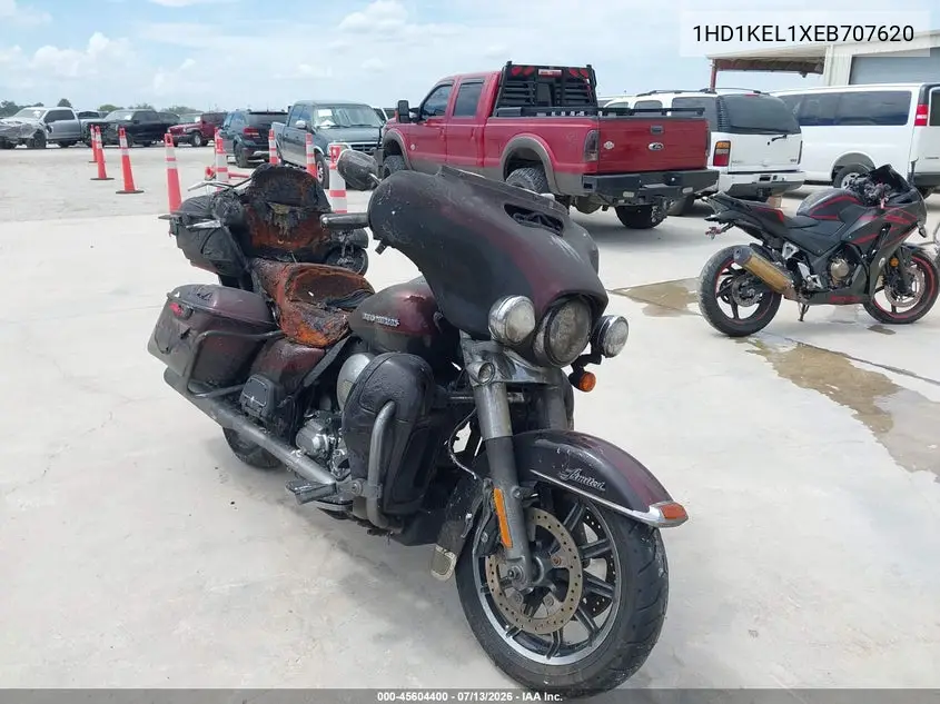 2014 Harley-Davidson Flhtk Electra Glide Ultra Ltd VIN: 1HD1KEL1XEB707620 Lot: 45604400