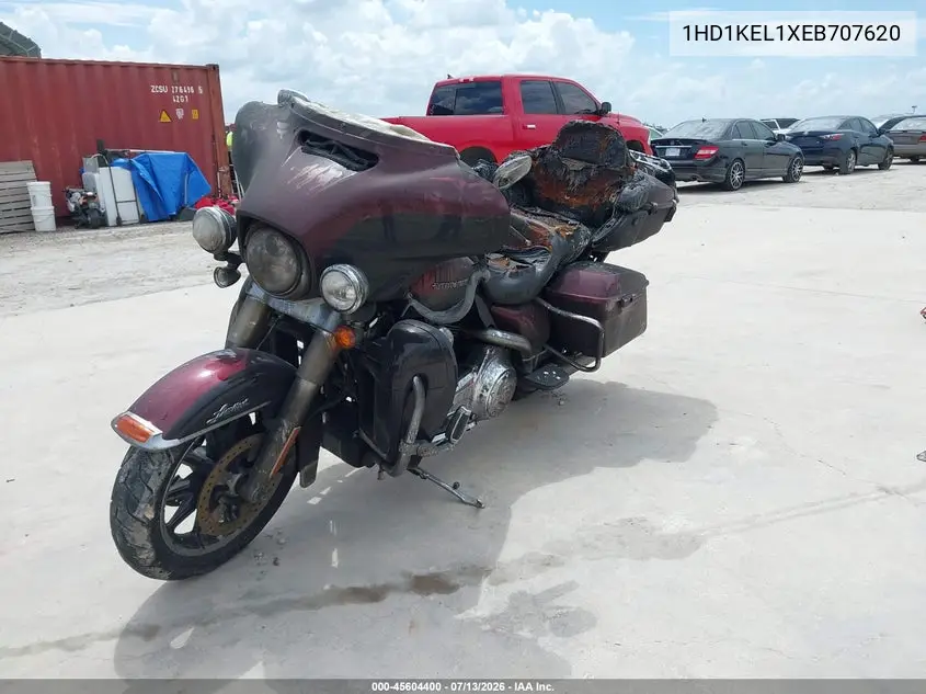 2014 Harley-Davidson Flhtk Electra Glide Ultra Ltd VIN: 1HD1KEL1XEB707620 Lot: 45604400