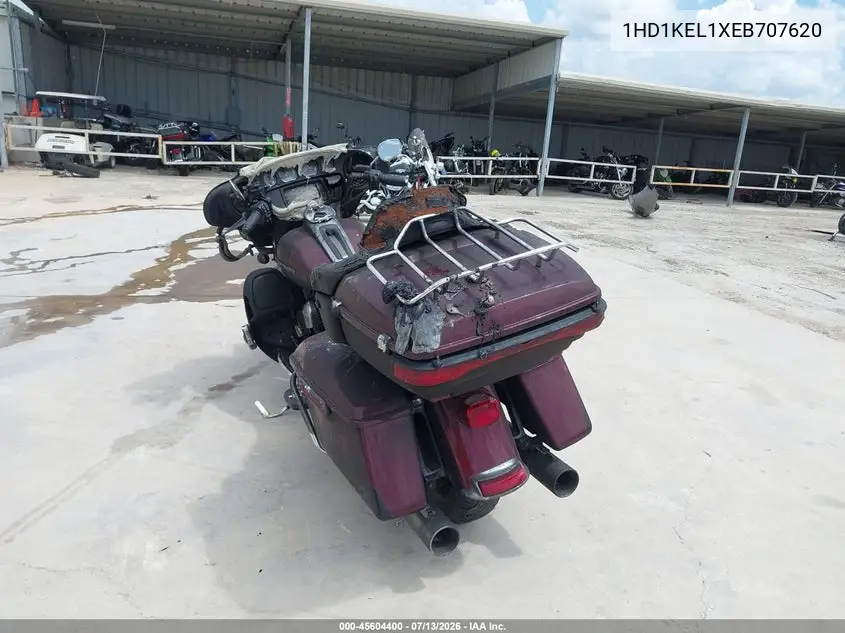 2014 Harley-Davidson Flhtk Electra Glide Ultra Ltd VIN: 1HD1KEL1XEB707620 Lot: 45604400