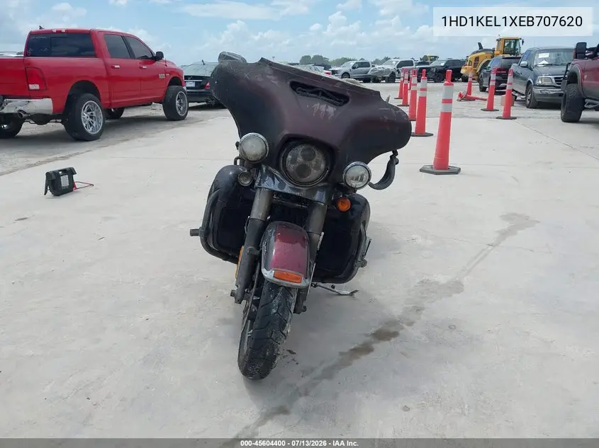 2014 Harley-Davidson Flhtk Electra Glide Ultra Ltd VIN: 1HD1KEL1XEB707620 Lot: 45604400