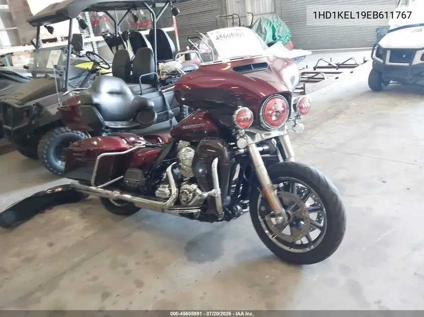2014 Harley-Davidson Flhtk Electra Glide Ultra Ltd VIN: 1HD1KEL19EB611767 Lot: 45605991