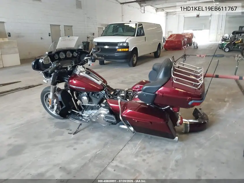 2014 Harley-Davidson Flhtk Electra Glide Ultra Ltd VIN: 1HD1KEL19EB611767 Lot: 45605991