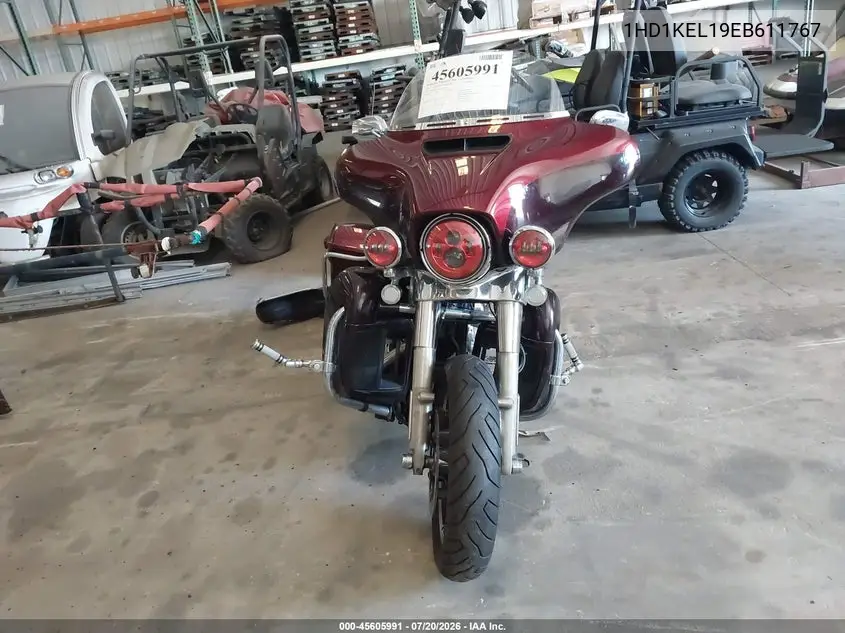 2014 Harley-Davidson Flhtk Electra Glide Ultra Ltd VIN: 1HD1KEL19EB611767 Lot: 45605991