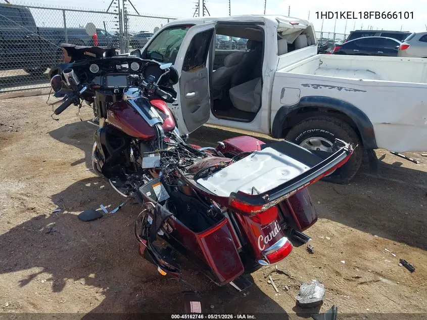 2015 Harley-Davidson Flhtk Ultra Limited VIN: 1HD1KEL18FB666101 Lot: 45162746