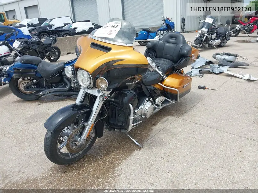 2015 Harley-Davidson Flhtkse Cvo Limited VIN: 1HD1TEN18FB952170 Lot: 45297465