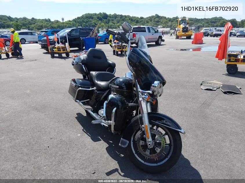 2015 Harley-Davidson Flhtk Ultra Limited VIN: 1HD1KEL16FB702920 Lot: 45361633