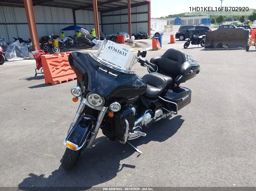 2015 Harley-Davidson Flhtk Ultra Limited VIN: 1HD1KEL16FB702920 Lot: 45361633