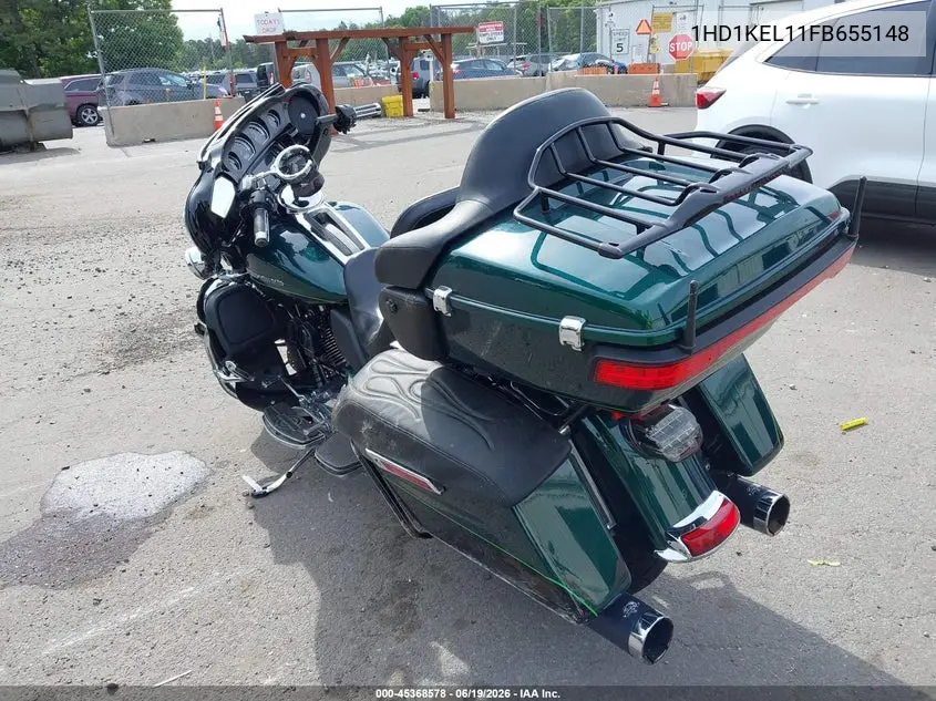 2015 Harley-Davidson Flhtk Ultra Limited VIN: 1HD1KEL11FB655148 Lot: 45368578