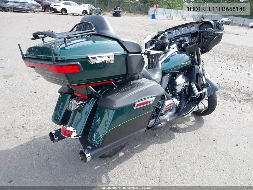 2015 Harley-Davidson Flhtk Ultra Limited VIN: 1HD1KEL11FB655148 Lot: 45368578