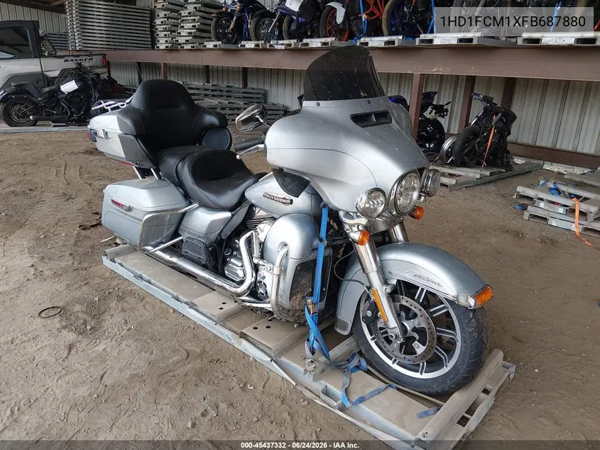 2015 Harley-Davidson Flhtcu Ultra Classic Electra Gld VIN: 1HD1FCM1XFB687880 Lot: 45437332