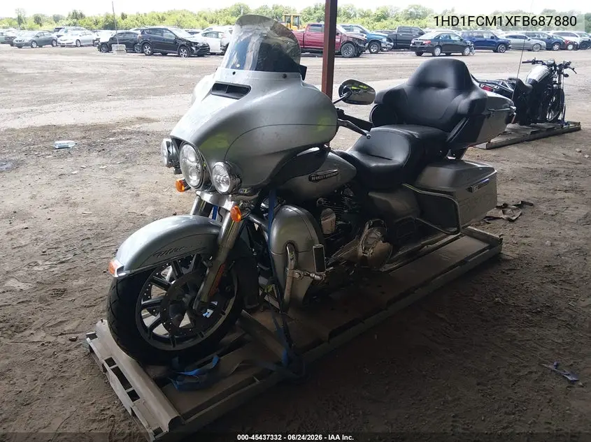 2015 Harley-Davidson Flhtcu Ultra Classic Electra Gld VIN: 1HD1FCM1XFB687880 Lot: 45437332