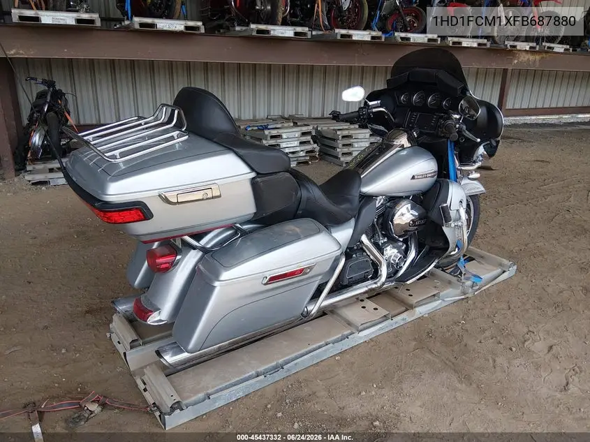 2015 Harley-Davidson Flhtcu Ultra Classic Electra Gld VIN: 1HD1FCM1XFB687880 Lot: 45437332