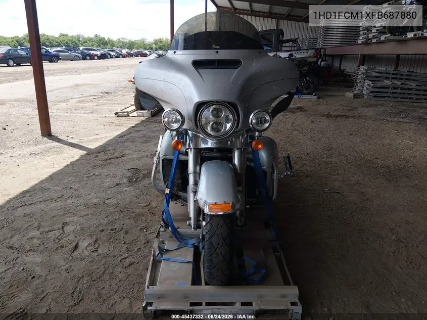 2015 Harley-Davidson Flhtcu Ultra Classic Electra Gld VIN: 1HD1FCM1XFB687880 Lot: 45437332