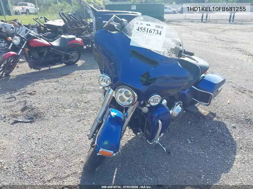 2015 Harley-Davidson Flhtk Ultra Limited VIN: 1HD1KEL10FB681255 Lot: 45516734