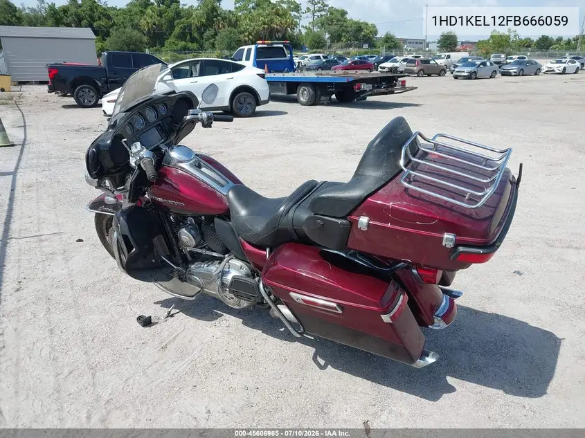 2015 Harley-Davidson Flhtk Ultra Limited VIN: 1HD1KEL12FB666059 Lot: 45606985