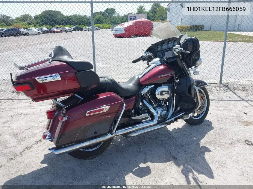 2015 Harley-Davidson Flhtk Ultra Limited VIN: 1HD1KEL12FB666059 Lot: 45606985