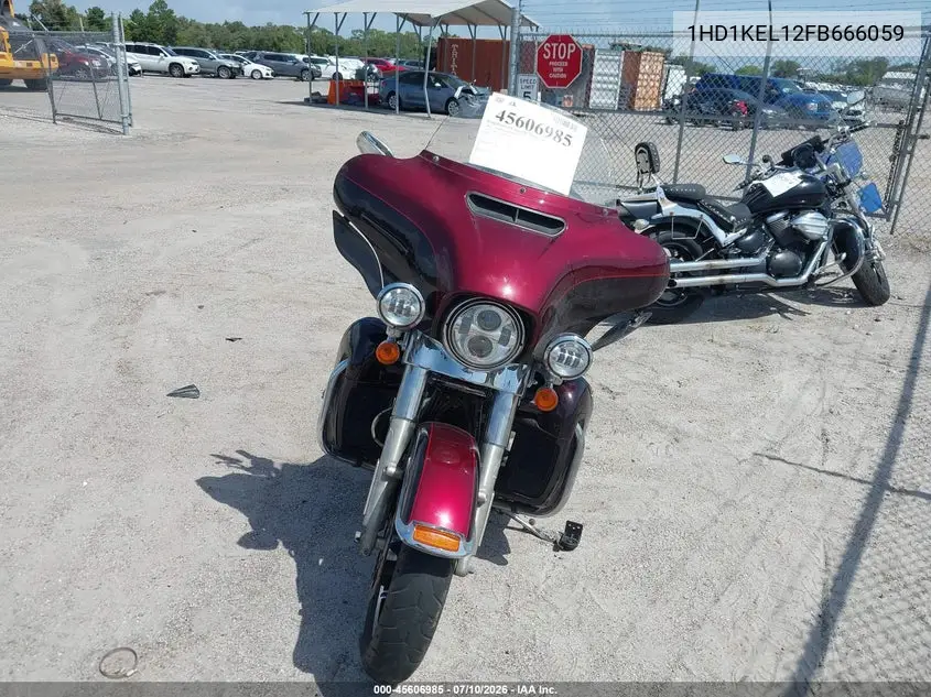 2015 Harley-Davidson Flhtk Ultra Limited VIN: 1HD1KEL12FB666059 Lot: 45606985