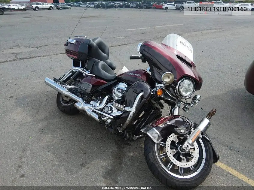 2015 Harley-Davidson Flhtk Ultra Limited VIN: 1HD1KEL19FB700160 Lot: 45637932