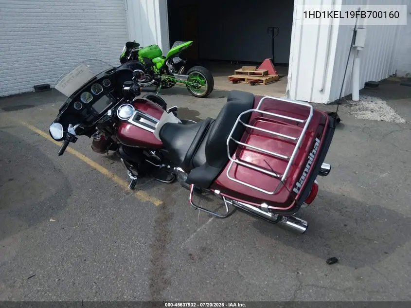 2015 Harley-Davidson Flhtk Ultra Limited VIN: 1HD1KEL19FB700160 Lot: 45637932