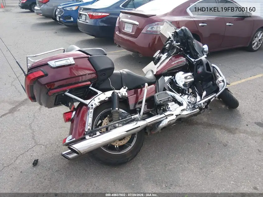 2015 Harley-Davidson Flhtk Ultra Limited VIN: 1HD1KEL19FB700160 Lot: 45637932