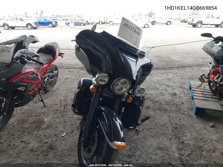 2016 Harley-Davidson Flhtk Ultra Limited VIN: 1HD1KEL14GB669854 Lot: 45127840