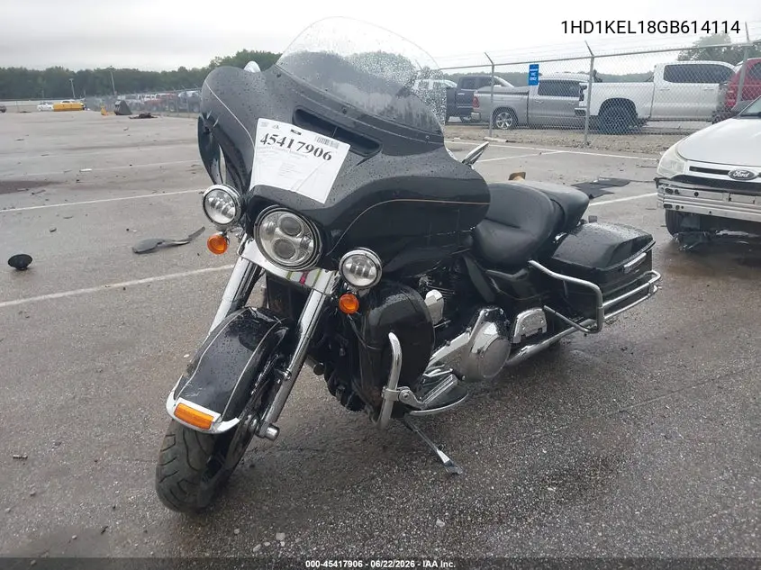 2016 Harley-Davidson Flhtk Ultra Limited VIN: 1HD1KEL18GB614114 Lot: 45417906