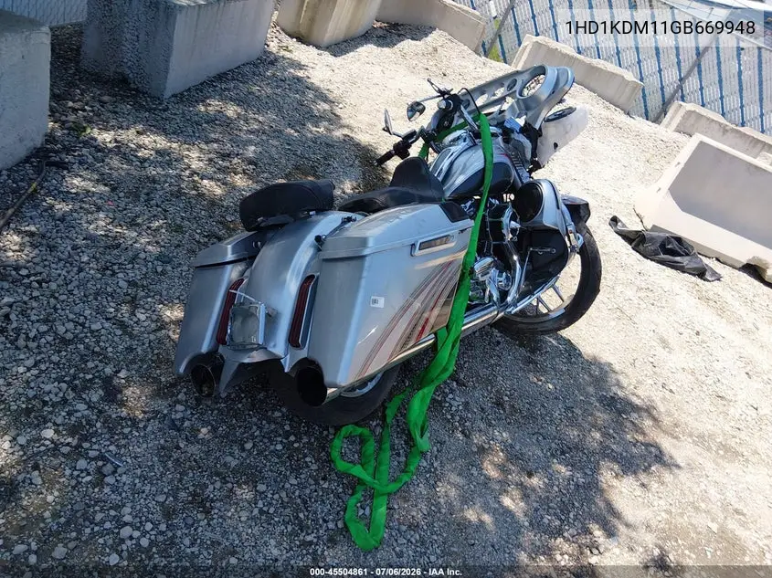 2016 Harley-Davidson Flhtcul Ultra Classic Low VIN: 1HD1KDM11GB669948 Lot: 45504861
