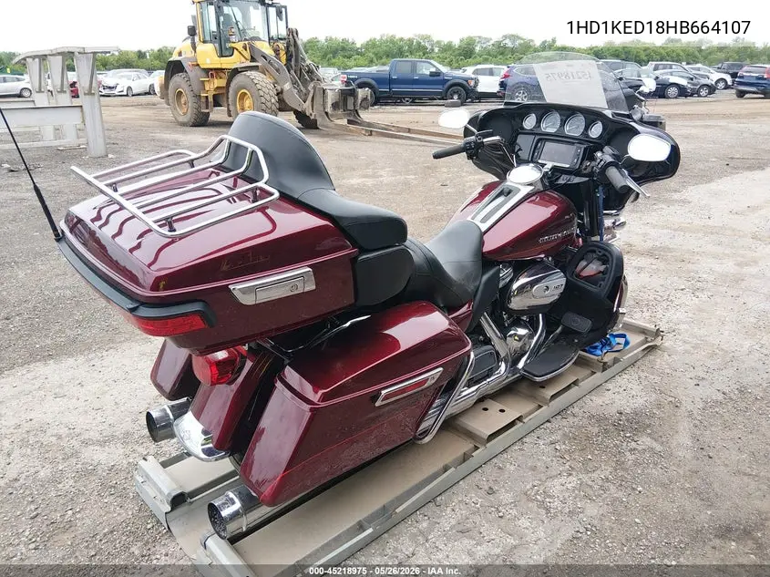 2017 Harley-Davidson Flhtk Ultra Limited VIN: 1HD1KED18HB664107 Lot: 45218975
