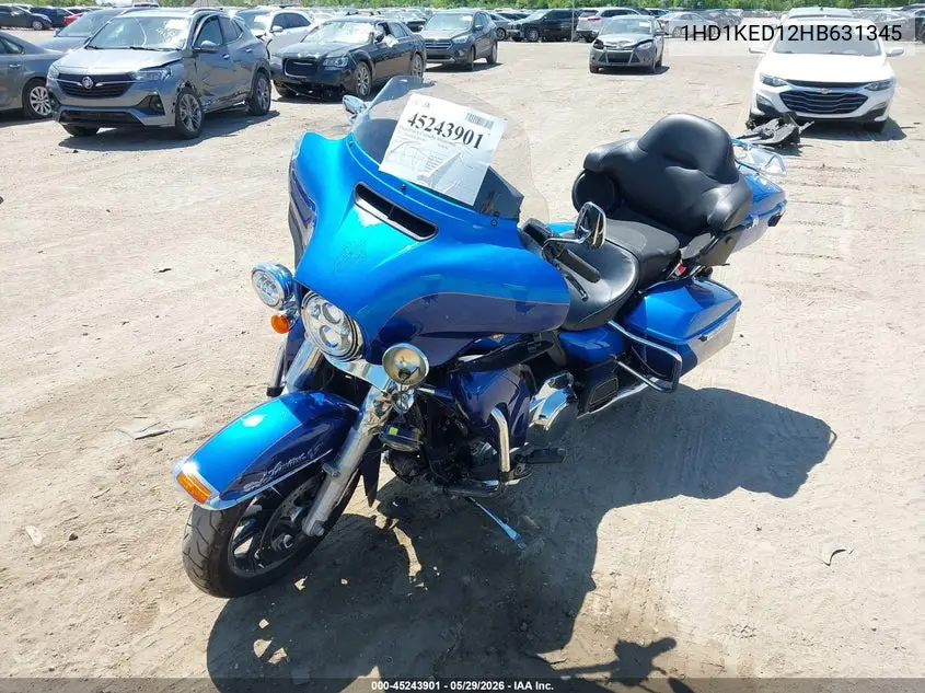 2017 Harley-Davidson Flhtk Ultra Limited VIN: 1HD1KED12HB631345 Lot: 45243901