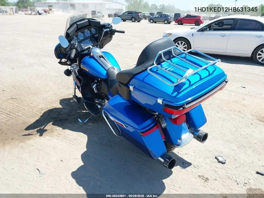 2017 Harley-Davidson Flhtk Ultra Limited VIN: 1HD1KED12HB631345 Lot: 45243901