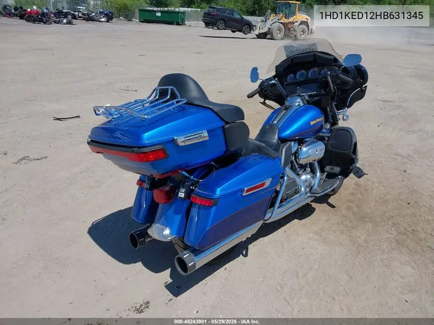 2017 Harley-Davidson Flhtk Ultra Limited VIN: 1HD1KED12HB631345 Lot: 45243901