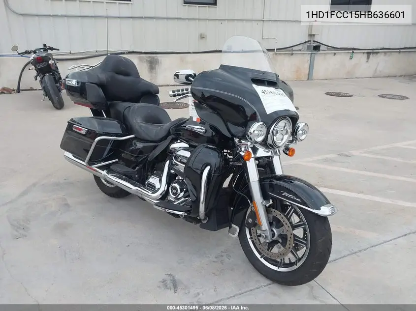2017 Harley-Davidson Flhtcu Ultra Classic Electra Gld VIN: 1HD1FCC15HB636601 Lot: 45301495