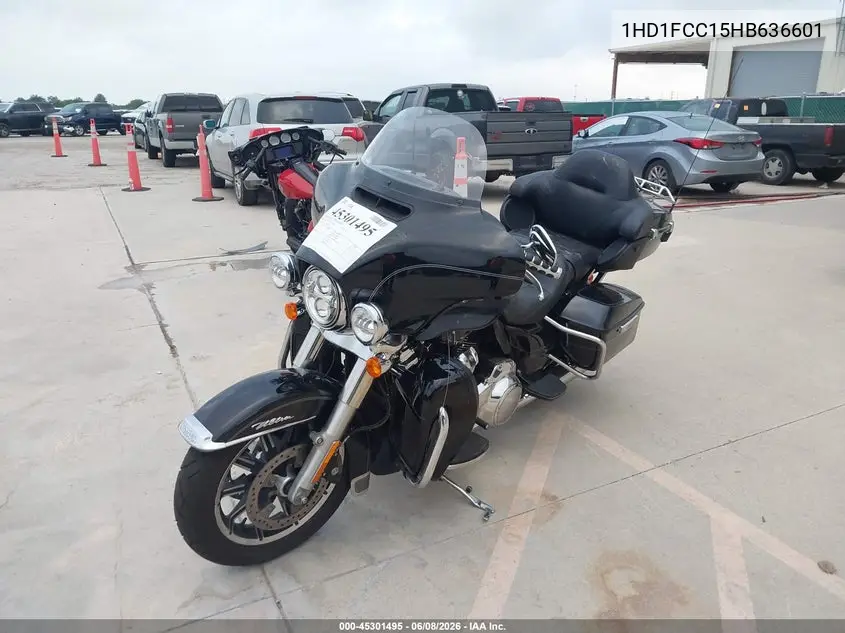 2017 Harley-Davidson Flhtcu Ultra Classic Electra Gld VIN: 1HD1FCC15HB636601 Lot: 45301495