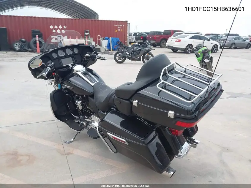 2017 Harley-Davidson Flhtcu Ultra Classic Electra Gld VIN: 1HD1FCC15HB636601 Lot: 45301495