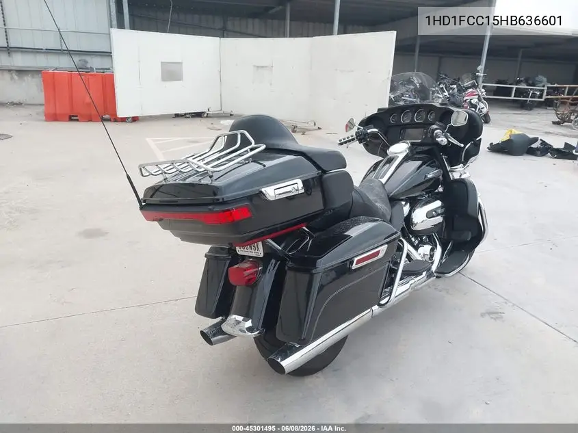 2017 Harley-Davidson Flhtcu Ultra Classic Electra Gld VIN: 1HD1FCC15HB636601 Lot: 45301495